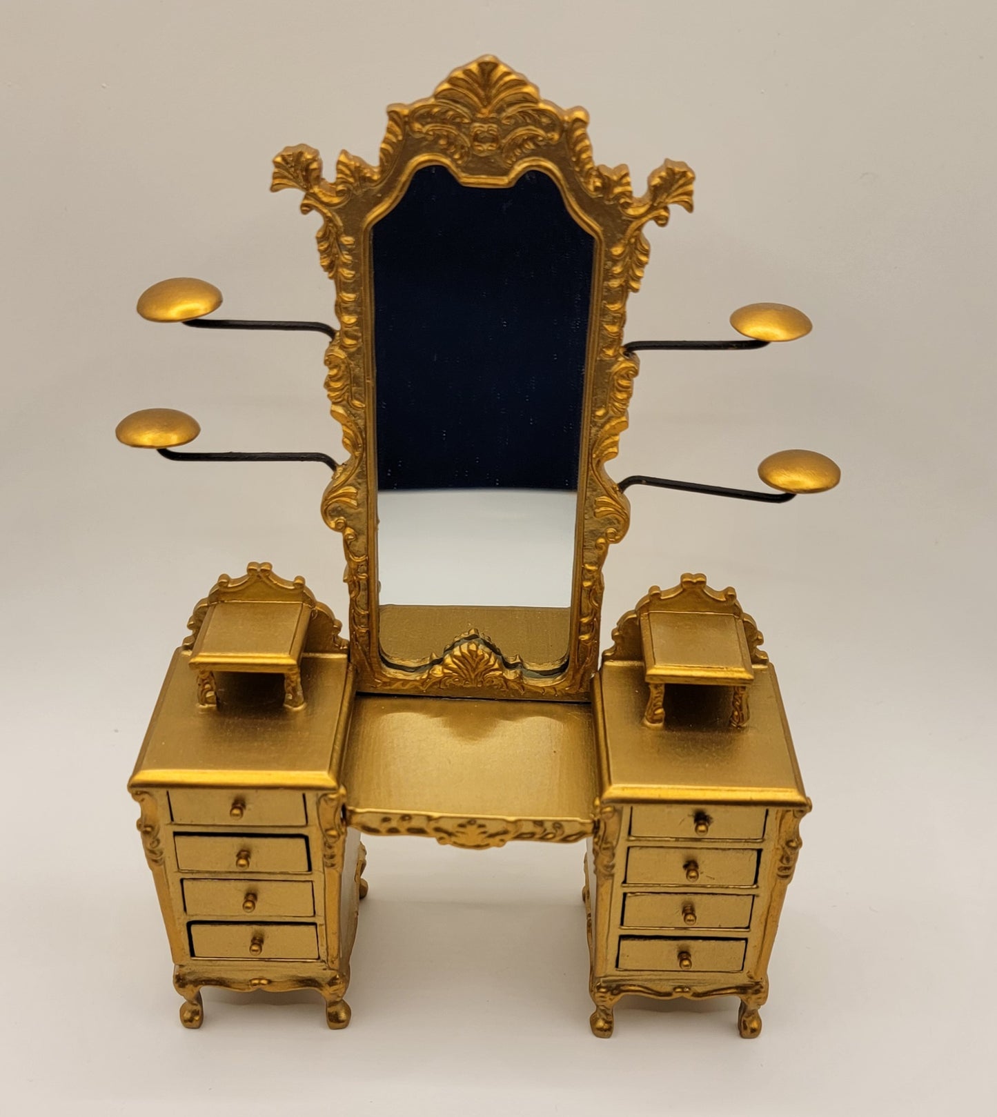 Vanity with Hat Display, Gold
