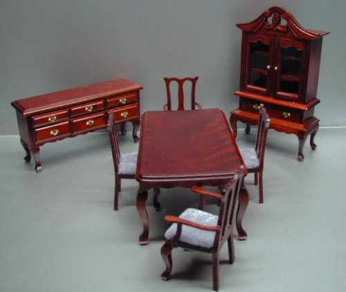 Dinning Set, 7pc, Mahogany