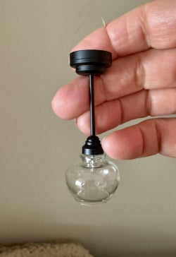 Single Bulb Hanging Ceiling Light, Black, LED