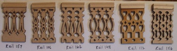 Fancy Railing, 3"H X 22"L