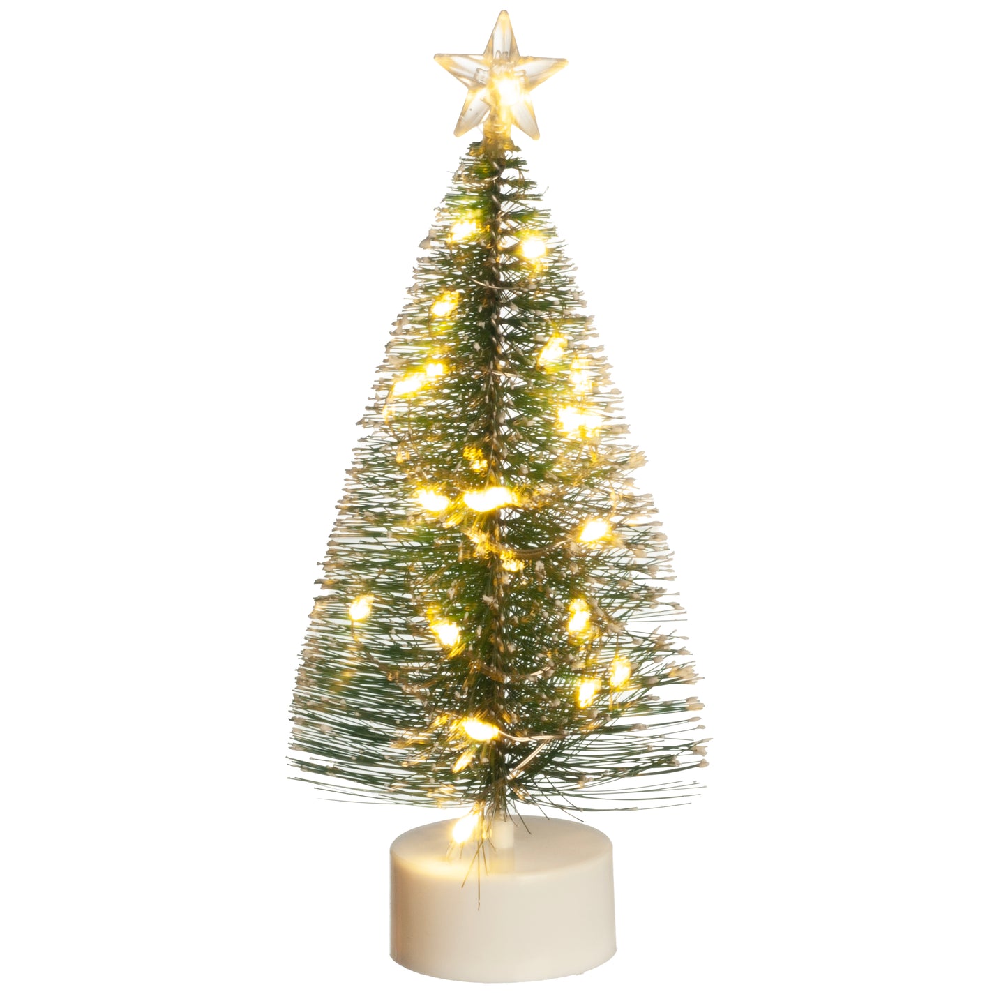 Christmas Tree With Star, 24 White LED Lights