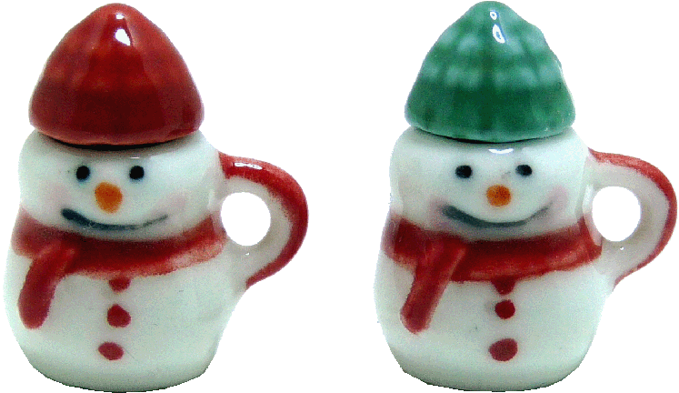 Snowman Mug Set, 2pc