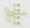 Chrystaline Pitcher with 4 Glasses Kit, Green