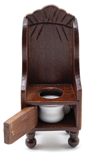Victorian Potty Chair with Pot, Walnut