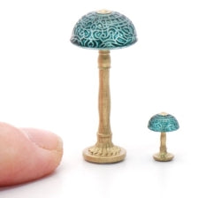 1/4" Scale Stained Glass Table and Floor Lamp