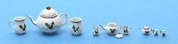 1/4" Scale Brown Betty Christmas Tea Set