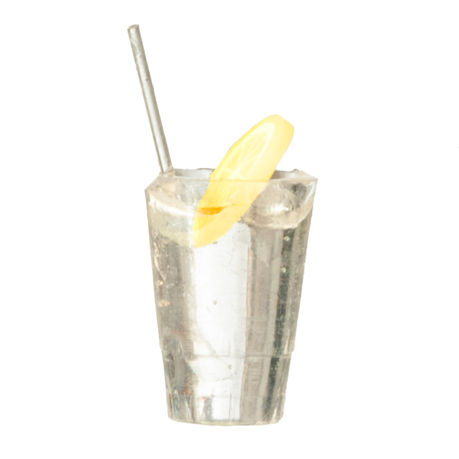 Glass Of Water, Lemon, Straw