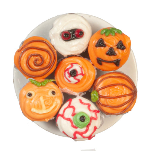 Halloween Cupcakes on Plate