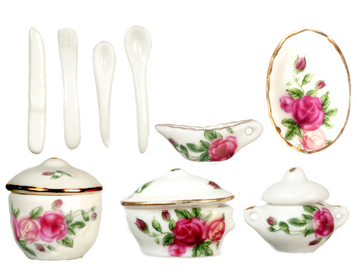 Red Rose Dinnerware Set, 12pc
