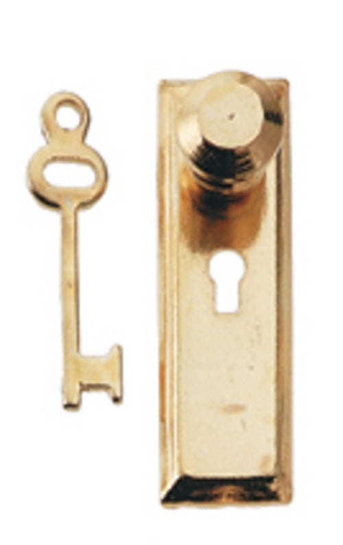 CRH825, Brass Knob Key Plate, 2pc