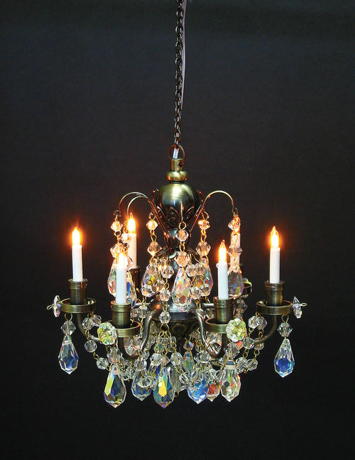 Nostalgia 6 Arm Crystal Chandelier