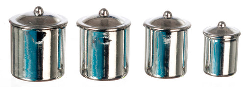 Canister Set, Stainless Steel, 4pc