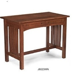 Mission Style Desk or End Table, Walnut