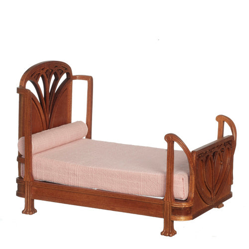 Art Nouveau Bed, Walnut