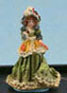 Figurine, Victorian Lady, Green