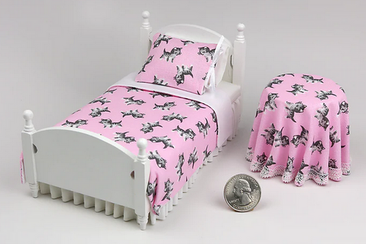 Prancing Pink Kitties Bedroom Set, 2pc