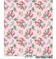 Cottage Chic Bouquet Pink Wallpaper