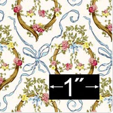 CRH1098, Victorian Blue Wallpaper
