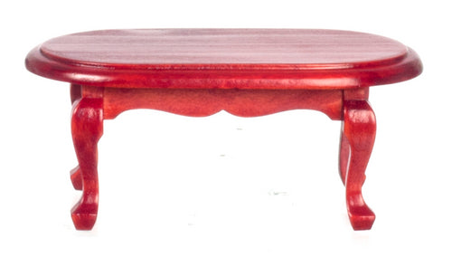 Coffee Table, Oval, Mahogany