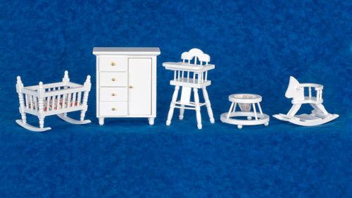 Nursery Set, 5pc, White