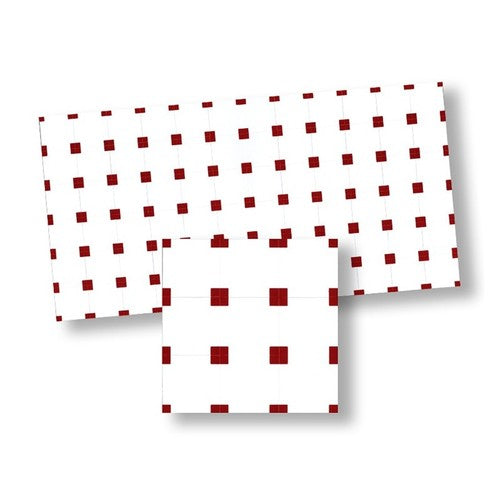 Mosaic Tile, Red Squares and White