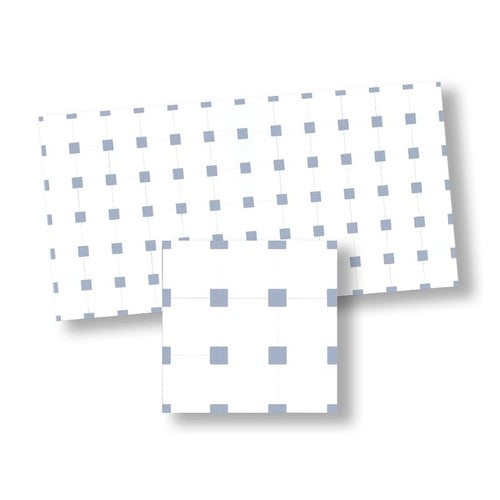 Mosaic Tile, Gray Squares & White