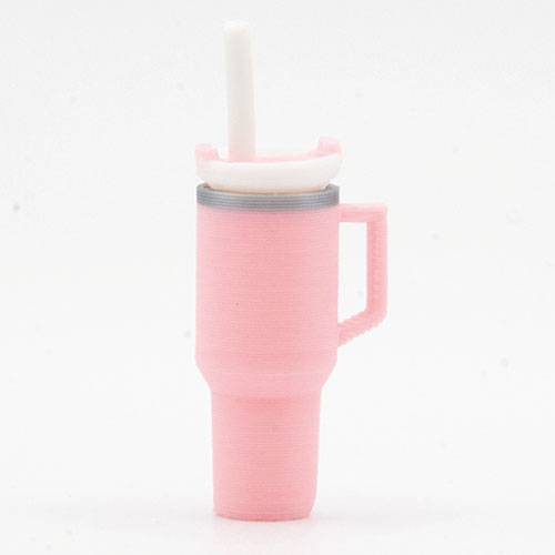 Tumbler With Straw & Lid, Pink