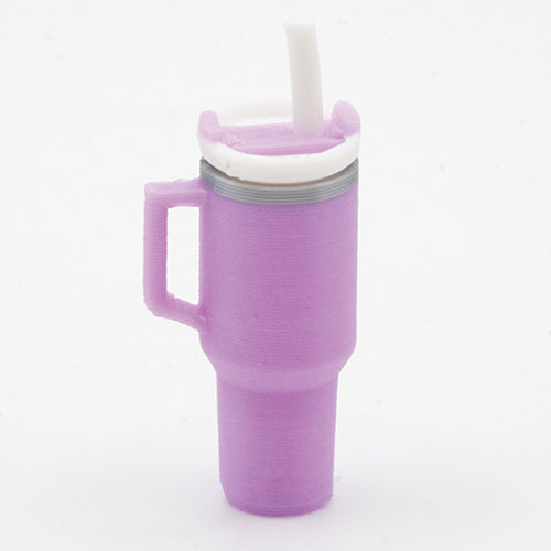 Tumbler with Straw & Lid, Purple