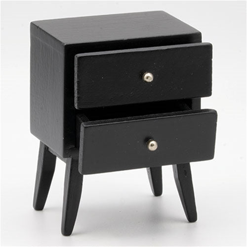 2 Drawer Table Stand, Black