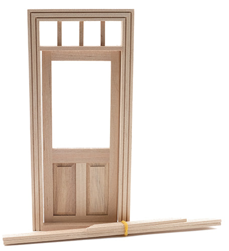 Traditional 2 Panel Door With Window