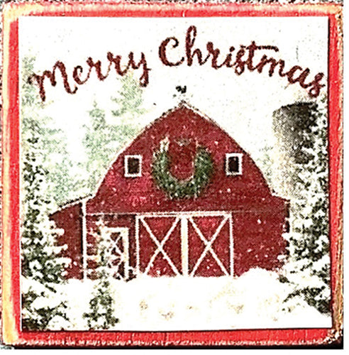 Decor Board Sign, Christmas Barn