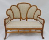 Art Nouveau Settee, Walnut