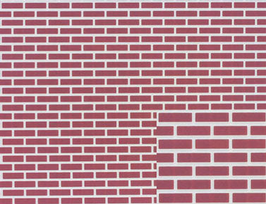 CCB0833, Brick Sheet, Red On White