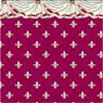 1/2" Scale Wallpaper, Swag Crimson