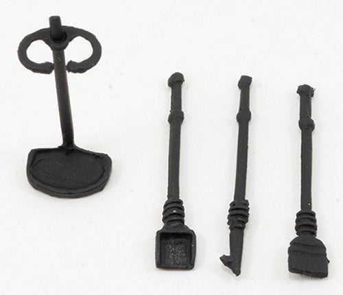 1/2" Scale Fireplace Tool Set, DISC