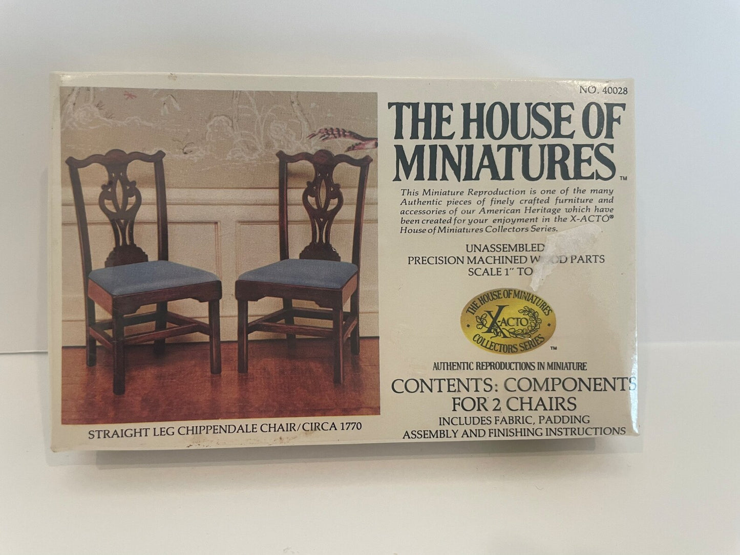 CCB0444, Straight Leg Chippendale Chair Kit, 2pc