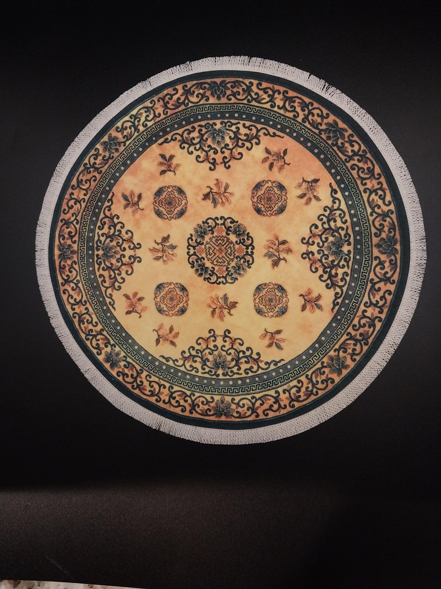 Rug, Round Oriental Style, #501