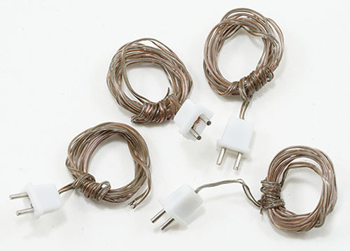 Petite Wired Wall Plugs, 4 Pk