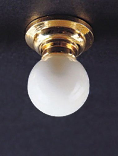 Ceiling Lamp with Round White Globe, LED