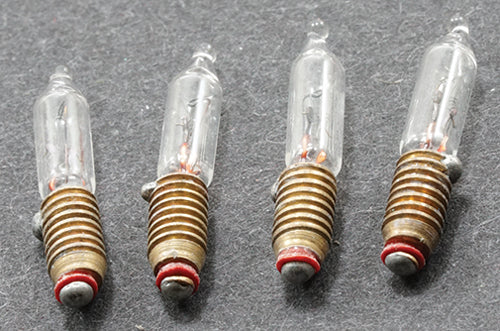 CPS0014, Candle Flame Screw Bulbs, 12V, 4pc