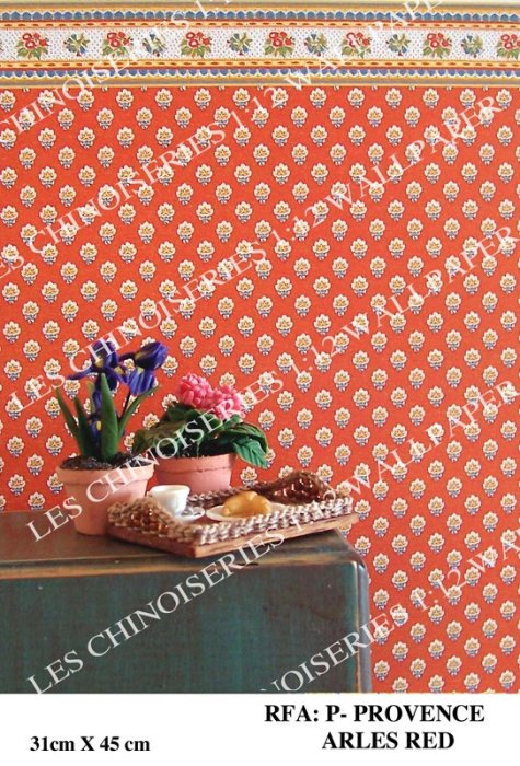 Provence Arles Red Wallpaper