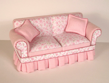 Shabby Chic Sofa, Pink