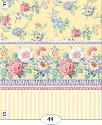 Simply Rose Yellow Stripe Wallpaper