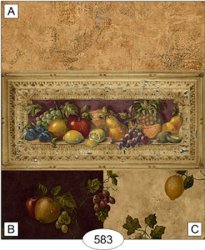 Fruit In Frame Marble Wallpaper, A