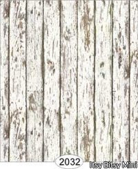 Distressed Wood White Wallpaper
