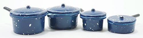Blue Enamelware Cookware, 7pc