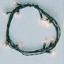 Christmas Tree Lights, 12, Clear, Flame Tip