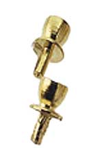 Brass Small Round Knob, 6pc