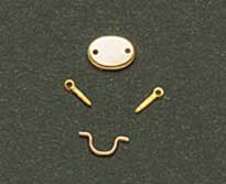 Brass Hepplewhite Draw Pull Set, 6pc, DISC