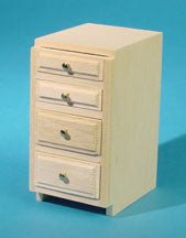 Kitchen 1.6" Base 4 Drawer Kit, Unfinished